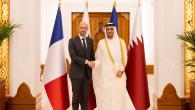 جانب من لقاء معالى رئيس الوزراء بوزير الشؤون الخارجية الفرنسي