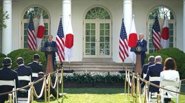 جانب من المؤتمر الصحفي للرئيسيين