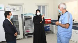 سعادة الدكتورة حنان محمد الكواري وزيرة الصحة العامة  خلال زيارتها للمركز