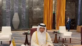 سعادة السيد محمد بن مهدي الأحبابي، خلال الاجتماع