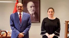 سفير دولة قطر خلال الاجتماع