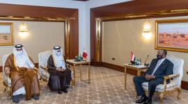 جانب من لقاء رئيس مجلس السيادة الانتقالي بجمهورية السودان برجال الأعمال القطريين