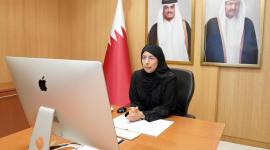 وزيرة الصحة العامة خلال مشاركتها في الاجتماع