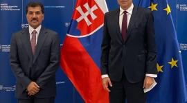 الأمين العام لوزارة الخارجيةخلال اجتماعه مع وزير خارجية سلوفاكيا