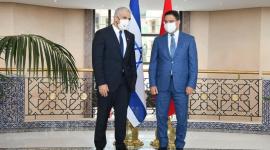 جانب من زيارة وزير خارجية الاحتلال الإسرائيلي إلى المغرب