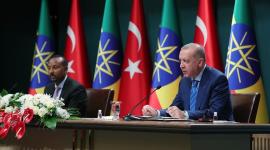 أردوغان في مؤتمر صحفي مشترك مع رئيس الوزراء الإثيوبي