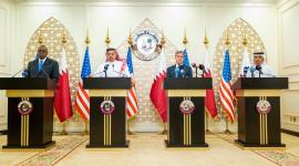 جانب من المؤتمر الصحفي المشترك