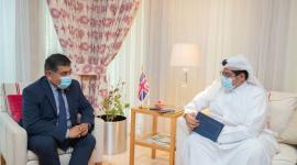 "قنا" خلال حوارها مع اللورد طارق أحمد وزير الدولة لشؤون جنوب آسيا والكومنولث