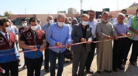 خلال حفل وضع حجر الاساس للمدرسة