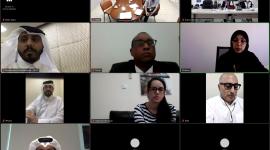 جانب من اللقاء الذي عقد عبر الاتصال المرئي