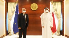 نائب رئيس مجلس الوزراء وزير الخارجية يجتمع مع الممثل السامي للاتحاد الأوروبي للشؤون الخارجية والسياسة الأمنية