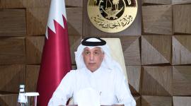 جانب من مشاركة سعادة السيد سلطان بن سعد المريخي وزير الدولة للشؤون الخارجية