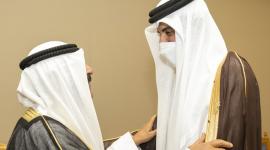 جانب من لقاء سمو الأمير مع ولي العهد الكويتي