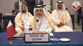 سعادة وزير البلدية خلال مشاركته في المؤتمر