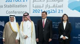 جانب من مشاركة وفد قطر في المؤتمر