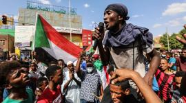 جانب من المظاهرات في السودان