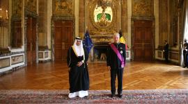 جانب من تسليم أوراق اعتماد سعادة السيد خالد بن فهد الهاجري