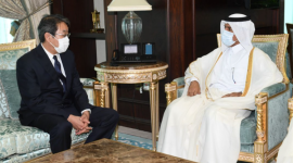 خلال تسلم اوراق اعتماد السفير الياباني