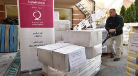 جانب من المساعدات