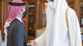 سمو الأمير يستقبل ولي عهد الأردن