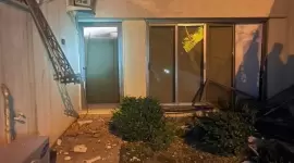 اثار الدمار الذي تسببت في الطائرات المسيرة