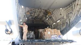 وصول الشحنة الخامسة من المساعدات الغذائية القطرية للجيش اللبناني إلى بيروت