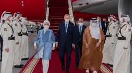 الرئيس التركي يصل الدوحة