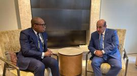 جانب من الاجتماع مع وزير الاقتصاد البحري في توغو