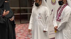 علي الكواري وفاطمة العبيدلي يفتتحان المعرض