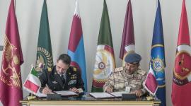 لجنة وزارة الدفاع التنفيذية لكأس العالم توقع مذكرة تفاهم مع وزارة الدفاع الإيطالية