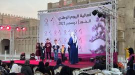 قطر الخيرية تنظم فعاليات اليوم الوطني في سوق عين حليتان