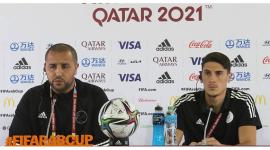 خلال المؤتمر الصحفي للمدرب الجزائري