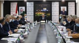 جانب من اجتماع الحكومة الفلسطينية