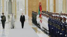 جانب من مراسم الاستقبال