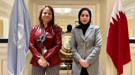 سعادة الشيخة علياء آل ثاني خلال لقائها نائب وزير خارجية المكسيك