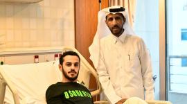 اللاعب عثمان اليهري بالمستشفى