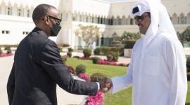 سمو الأمير يستقبل الرئيس الرواندي