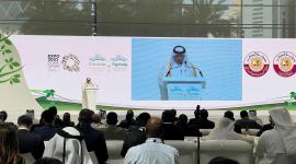 جانب من كلمة سعادة وزير البلدية بمعرض قطر الزراعي والبيئي