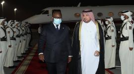 جانب من استقبال رئيس جمهورية غينيا بيساو