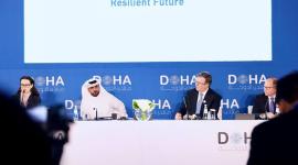 جانب من اللقاء مع رجال الأعمال القطريين