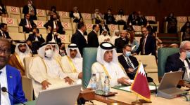 جانب من مشاركة الوفد القطري بالمؤتمر