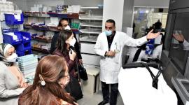 وفد "الصحة العالمية" أثناء الزيارة