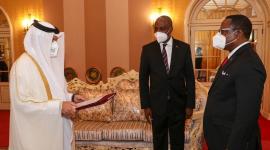 جانب من تسليم أوراق الاعتماد