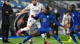 من مباراة الذهاب بين ريال مدريد وتشلسي