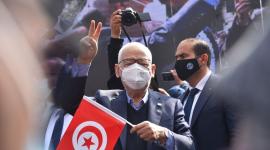 راشد الغنوشي رئيس البرلمان التونسي المجمد