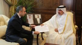 سعادة وزير المواصلات مع السفير المصري