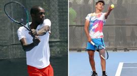 لاعبا منتخب قطر للتنس