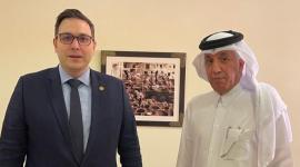 سلطان المريخي مع وزير خارجية التشيك