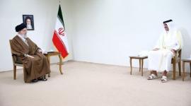 جانب من لقاء سمو الأمير والمرشد الأعلى لإيران