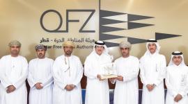 جانب من زيارة الوفد العماني لقطر